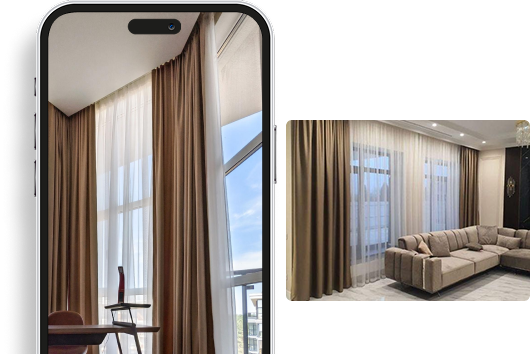 modern sofa curtains